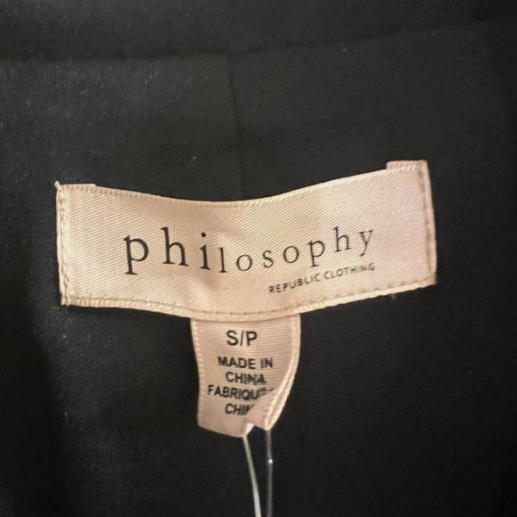 Philosophy Black Sequin Blazer Jacket Size Small NWT - Picture 13 of 15